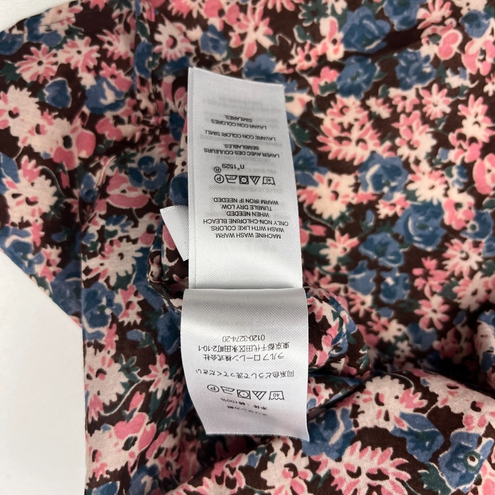 Lauren Ralph Lauren Floral Shirt Sz XL Long Sleeve Button Up Top Pink Blue - Picture 14 of 15